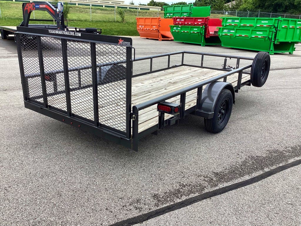 Texas Bragg 14'x77" Utility Trailer w/ 3' Gate (U1) - Stock #86575 - Image 5 of 5