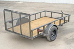 Texas Bragg 10'x60" Utility Trailer w/ 3' Gate (U1) Stock #86662 - Thumbnail 2