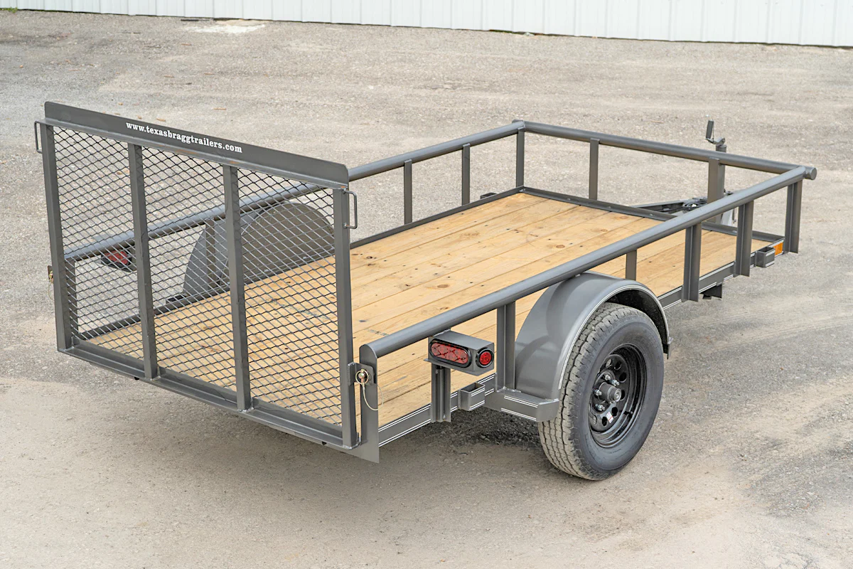 Texas Bragg 10'x60" Utility Trailer w/ 3' Gate (U1) - Stock #86662 - Image 2 of 8 Texas Bragg 10'x60" Utility Trailer w/ 3' Gate (U1) - Stock #86662 - Image 2 of 8