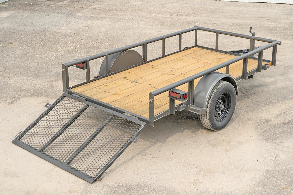 Texas Bragg 10'x60" Utility Trailer w/ 3' Gate (U1) - Stock #86662 - Image 3 of 8 Texas Bragg 10'x60" Utility Trailer w/ 3' Gate (U1) - Stock #86662 - Image 3 of 8