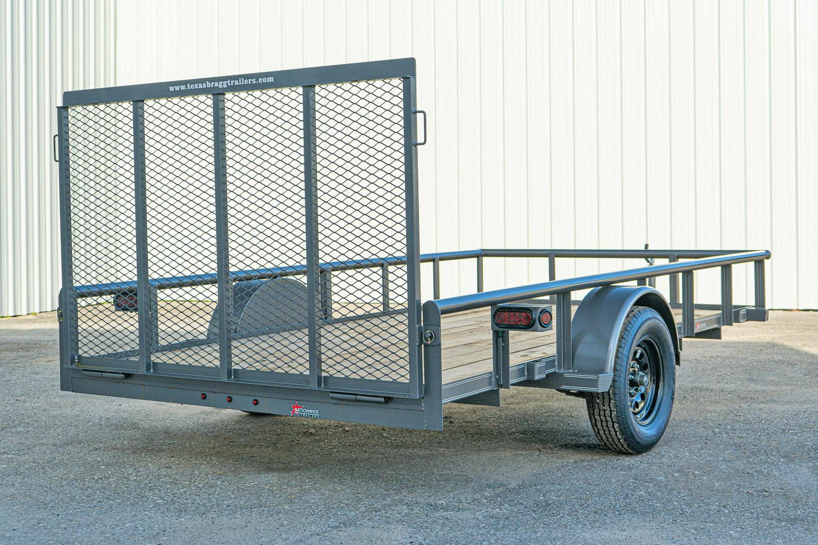 Texas Bragg 12'x77" Utility Trailer w/ 4' Gate (U2)