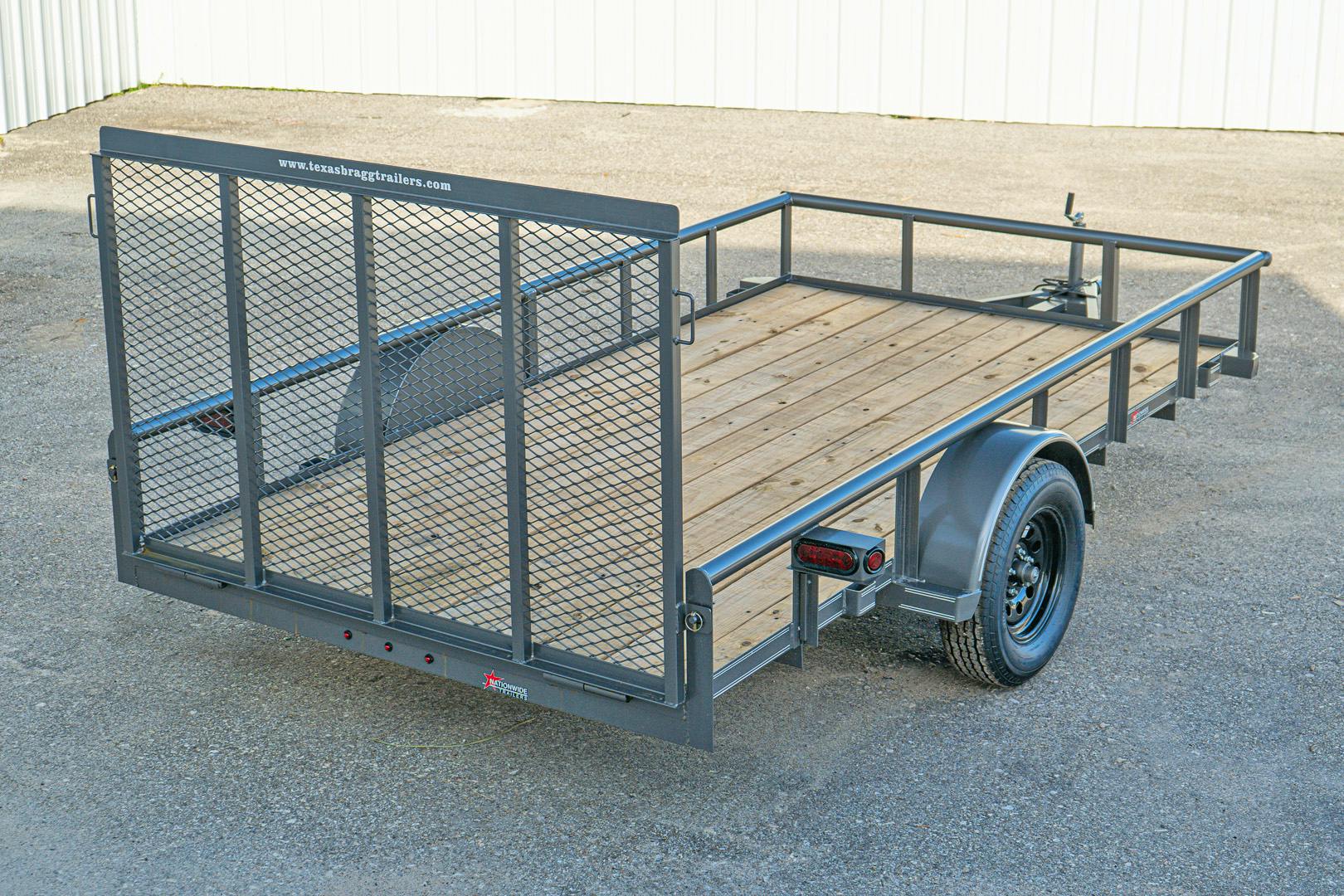 Texas Bragg 12'x77" Utility Trailer w/ 4' Gate (U2)
