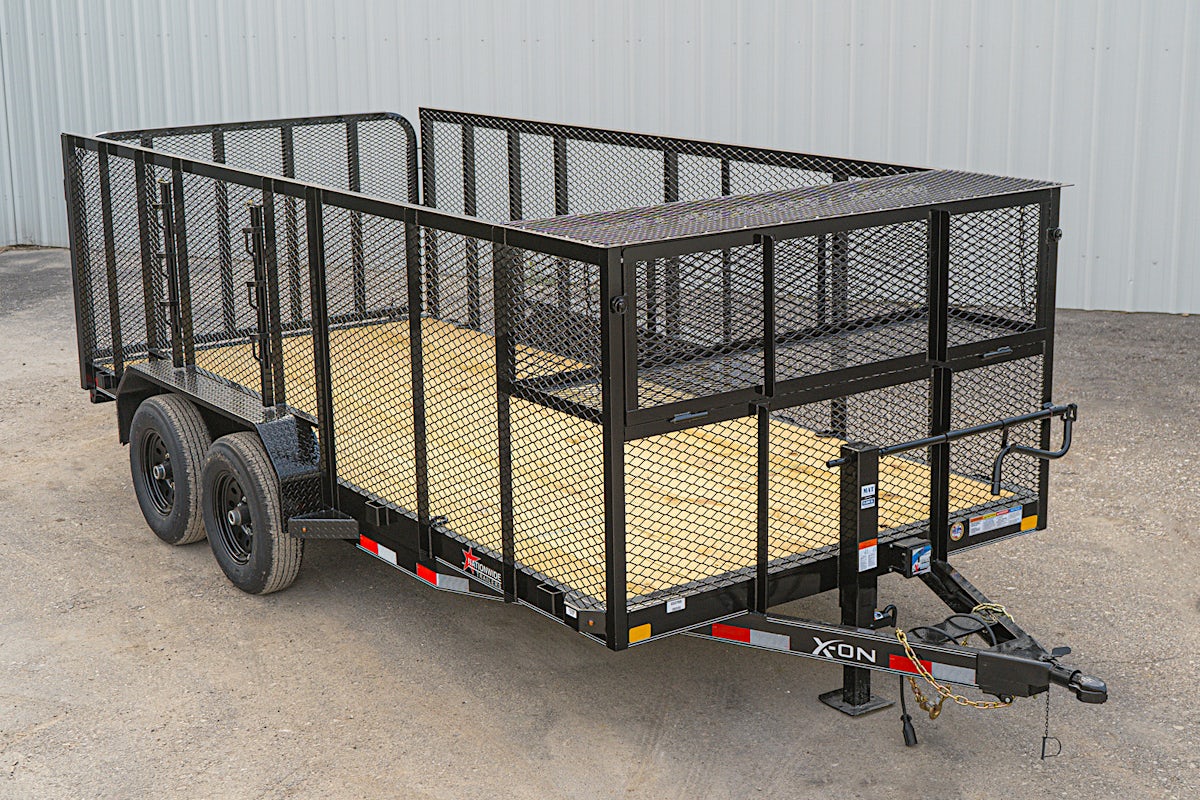 X-ON 16'x83" Landscape Trailer w/ 4' Sides & 4' Gate (L2) - Image 1