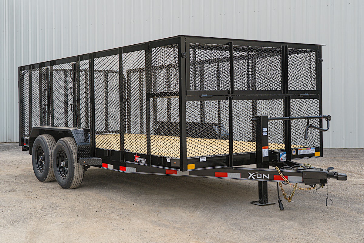 X-ON 16'x83" Landscape Trailer w/ 4' Sides & 4' Gate (L2) - Image 2