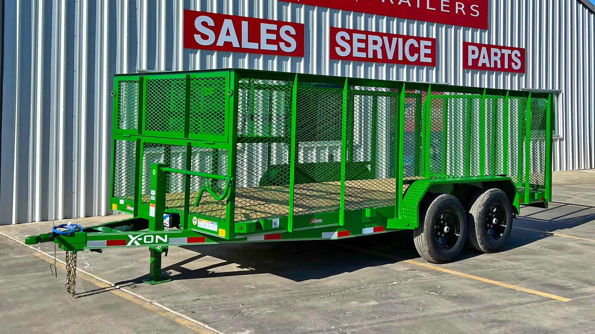 X-ON 16'x83" Landscape Trailer w/ 4' Sides & 4' Gate (L2)