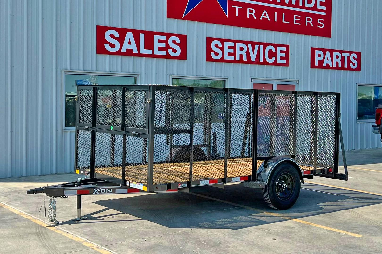 X-ON 12'x77" Landscape Trailer w/ 4' Sides & 4' Gate (L1) - Image 1