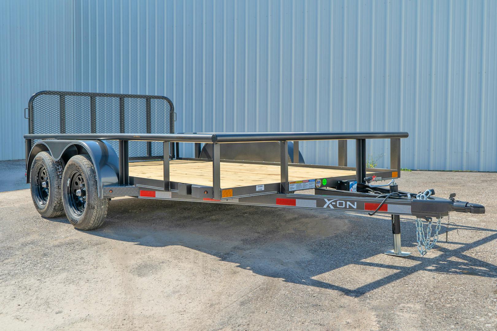 X-ON 12'x83" Utility Trailer w/ 3' Gate (U2)