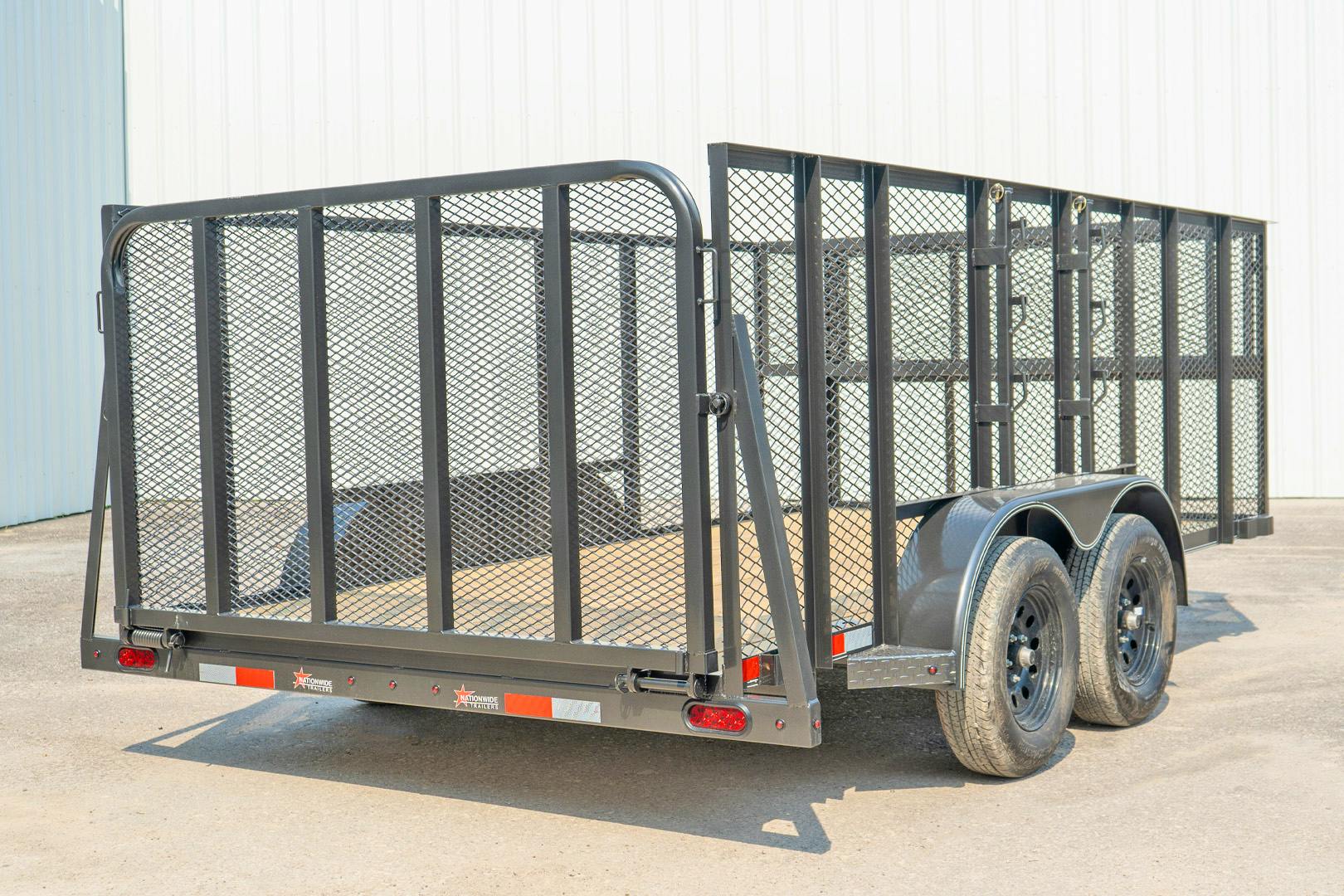 X-ON 14'x83" Landscape Trailer w/ 4' Sides & 4' Gate (L2)