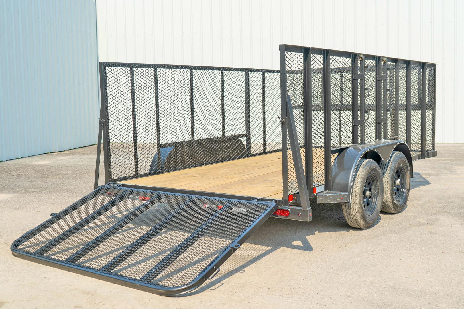 X-ON 14'x83" Landscape Trailer w/ 4' Sides & 4' Gate (L2)