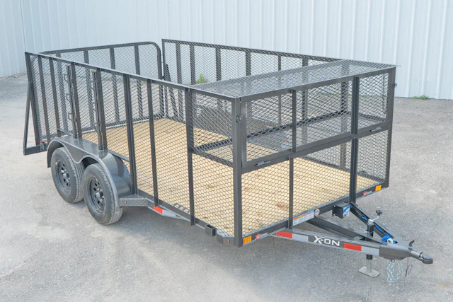 X-ON 14'x83" Landscape Trailer w/ 4' Sides & 4' Gate (L2)