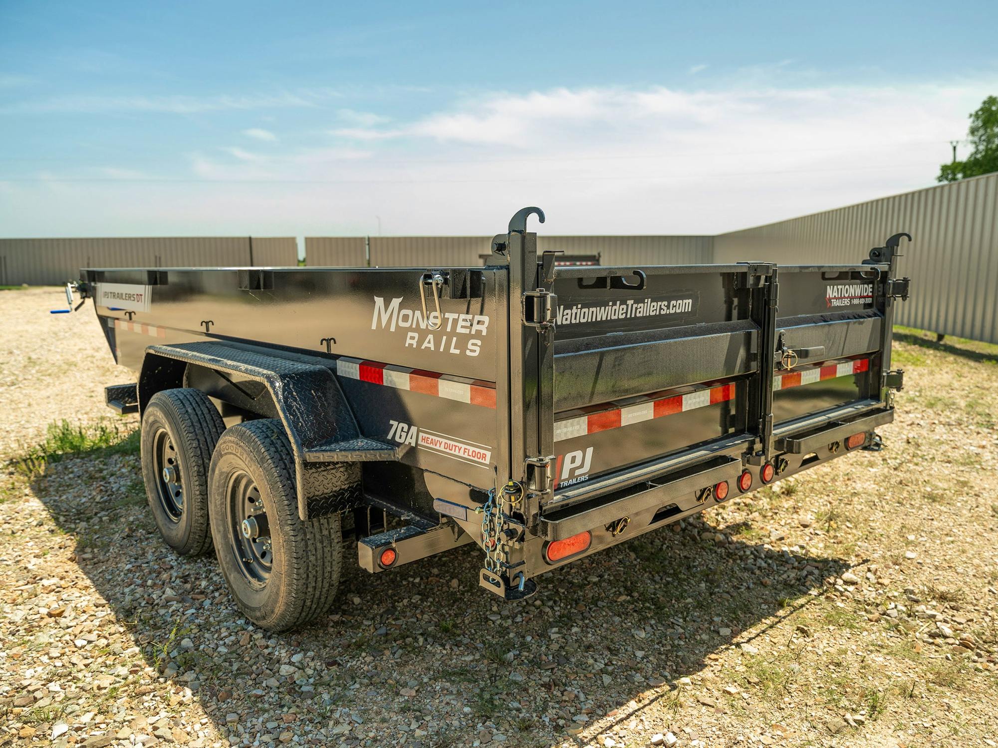 PJ Trailers 14'x83" Telescopic Dump Trailer w/ 2' Sides (DT) - Stock #86705 - Image 5 of 14