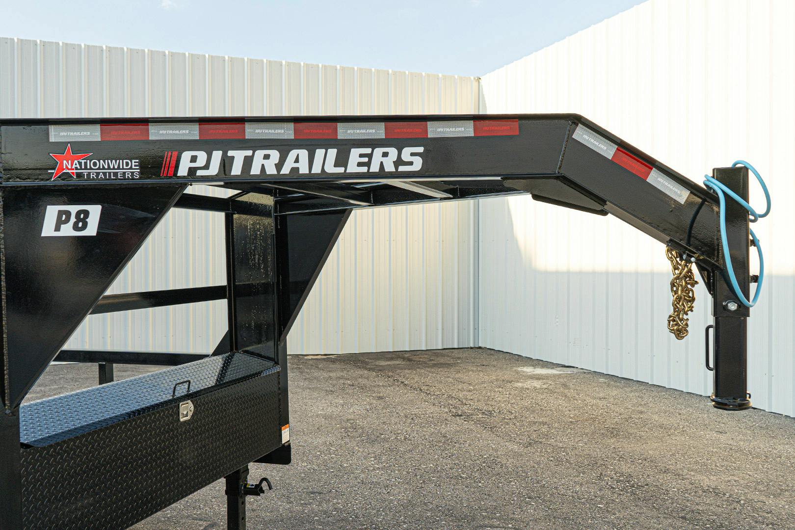 PJ Trailers 24'x83" Gooseneck Angle Pipetop Equipment Trailer (P8) - Stock #86706 - Image 6 of 17