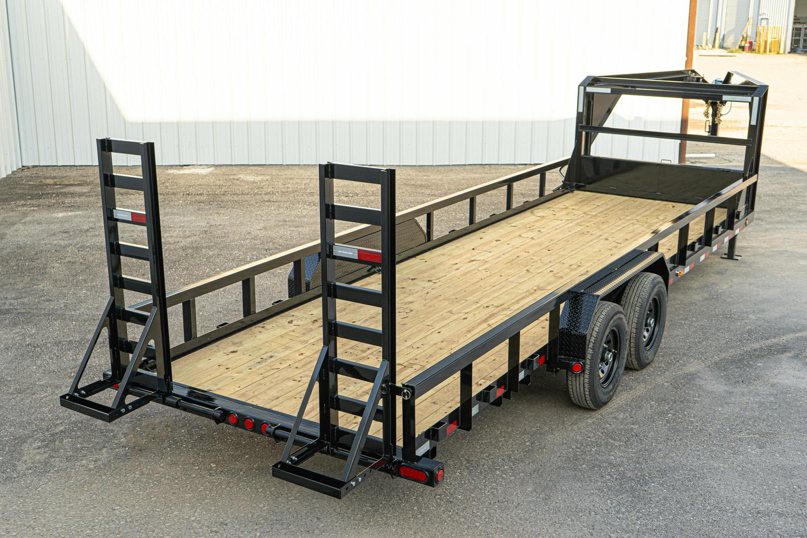 PJ Trailers 24'x83" Gooseneck Angle Pipetop Equipment Trailer (P8) - Stock #86706 - Image 14 of 17
