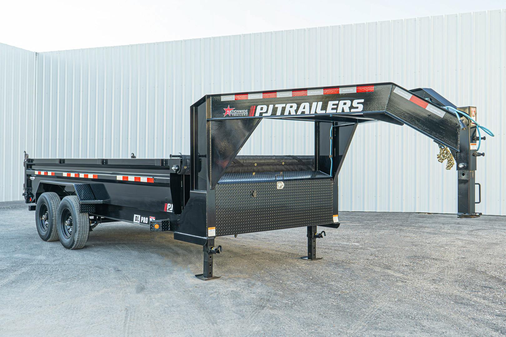 PJ Trailers 16'x83" Gooseneck Low Pro Dump Trailer w/ 2' Sides (DL) - Image 4