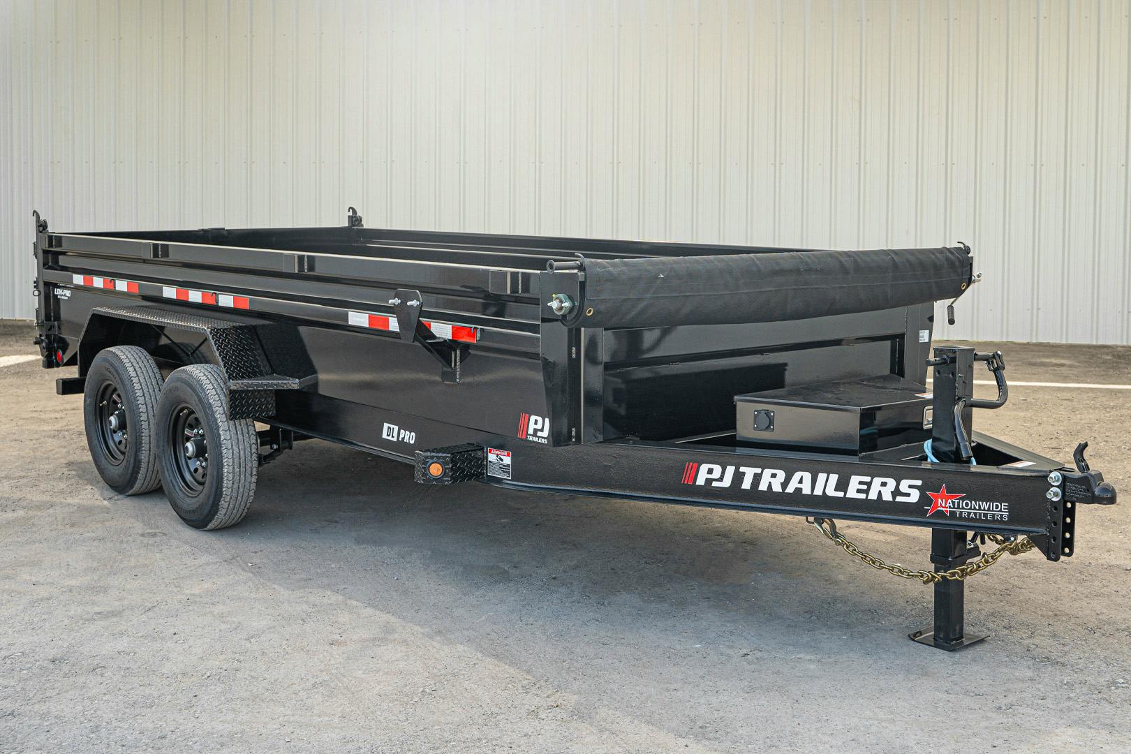 PJ Trailers 16'x83" Low Pro Dump Trailer w/ 2' Sides (DL) - Image 3