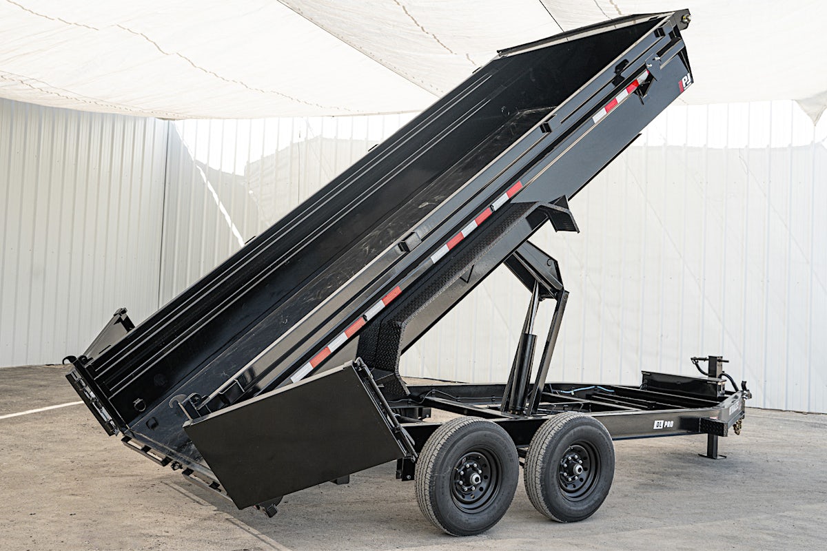 PJ Trailers 16'x83" Low Pro Dump Trailer w/ 2' Sides (DL) - Image 1