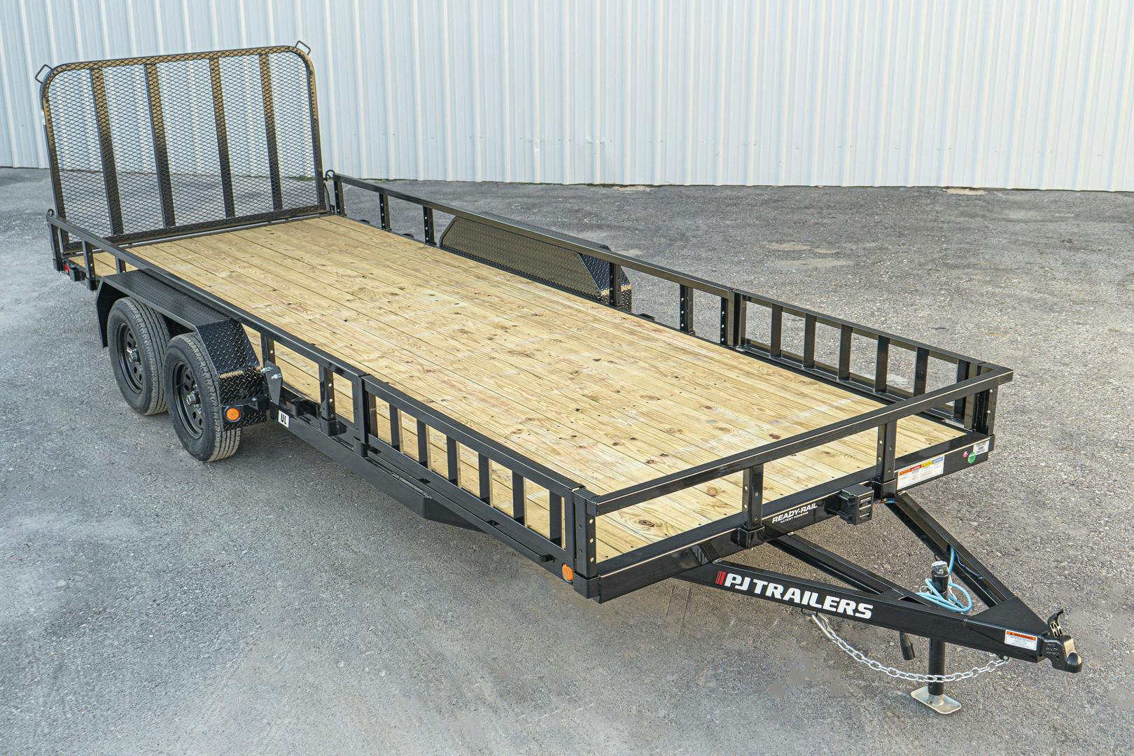 PJ Trailers 20'x83" Tandem Axle 4" Channel Utility Trailer (UL) - Image 1
