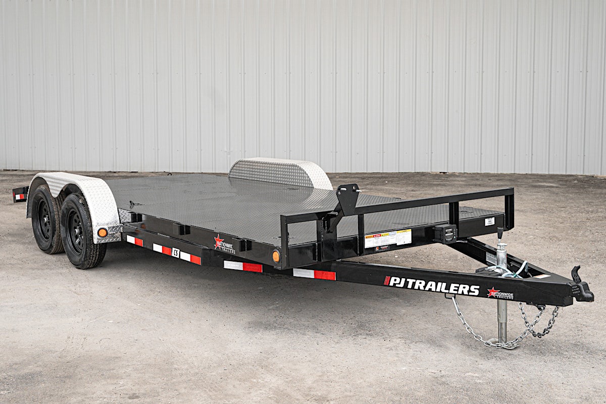 PJ Trailers 18'x83" 5" Channel Car Trailer w/ Steel Deck (C5) - Image 2
