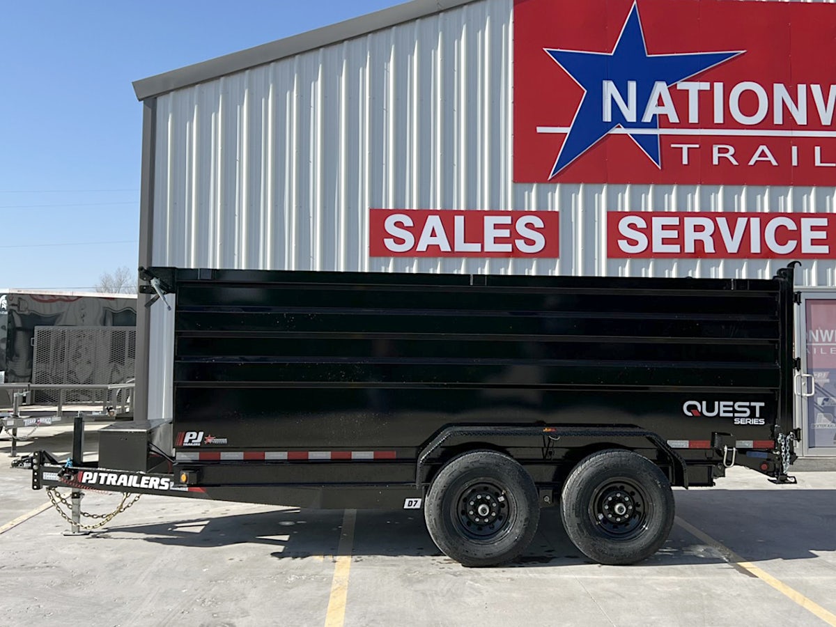PJ Trailers 14'x83" 14K Dump Trailer w/ 4ft Sides (D7) - Image 4