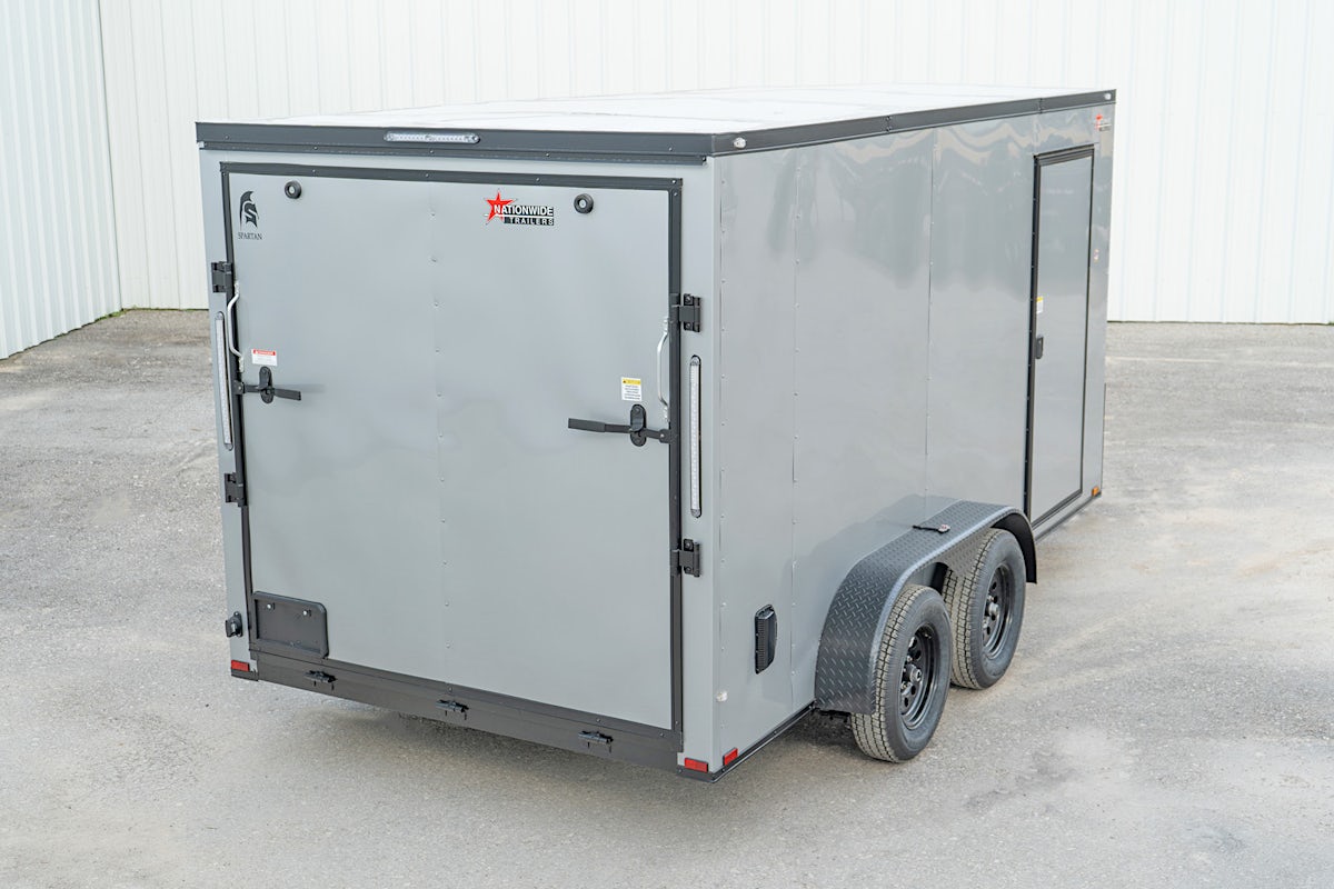 Spartan 7'x14' Enclosed Cargo Trailer w/ Rear Ramp Door (C2) - Image 12