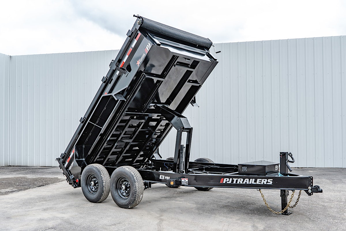 PJ Trailers 12'x83" Low Pro Dump Trailer w/ 2' Sides (DL) - Image 1