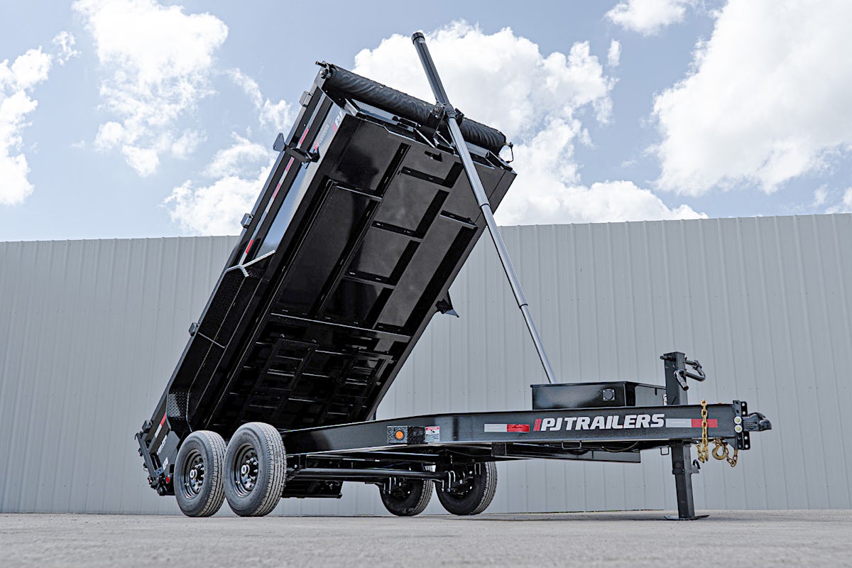 PJ Trailers 14'x83" Telescopic Dump Trailer w/ 2' Sides (DT) - Image 6