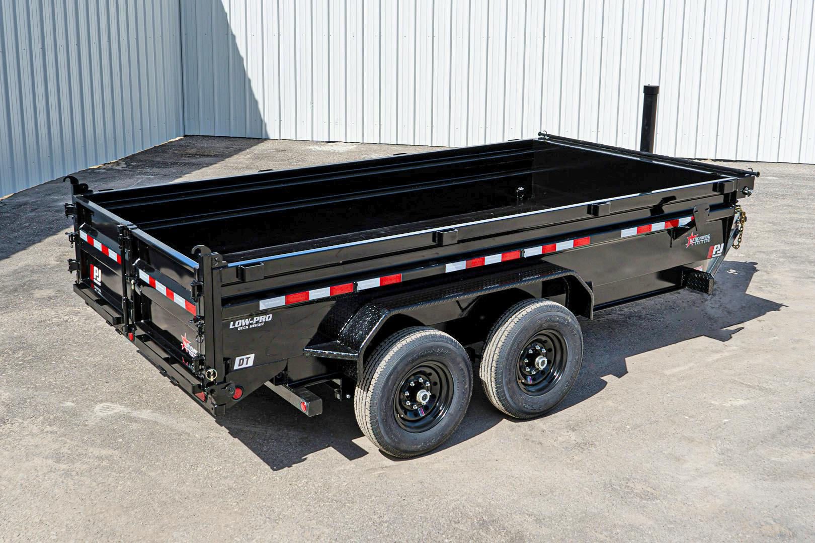 PJ Trailers 14'x83" Telescopic Dump Trailer w/ 2' Sides (DT) - Image 22