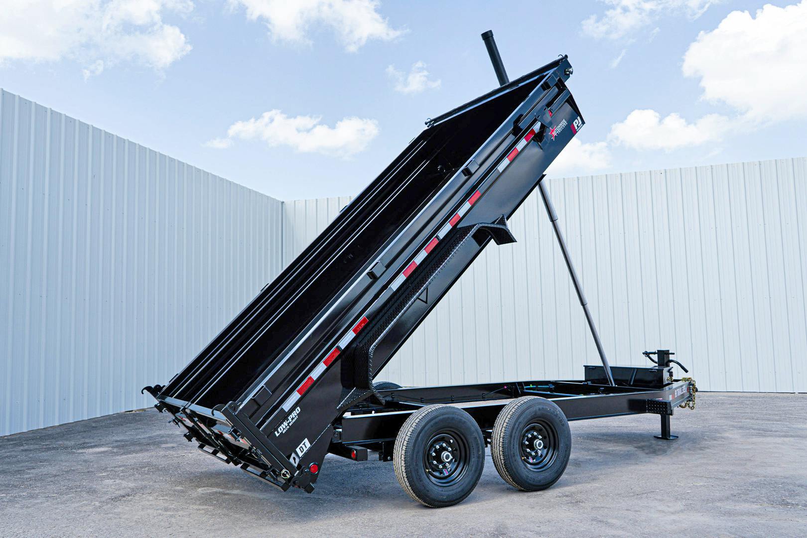 PJ Trailers 14'x83" Telescopic Dump Trailer w/ 2' Sides (DT) - Image 23