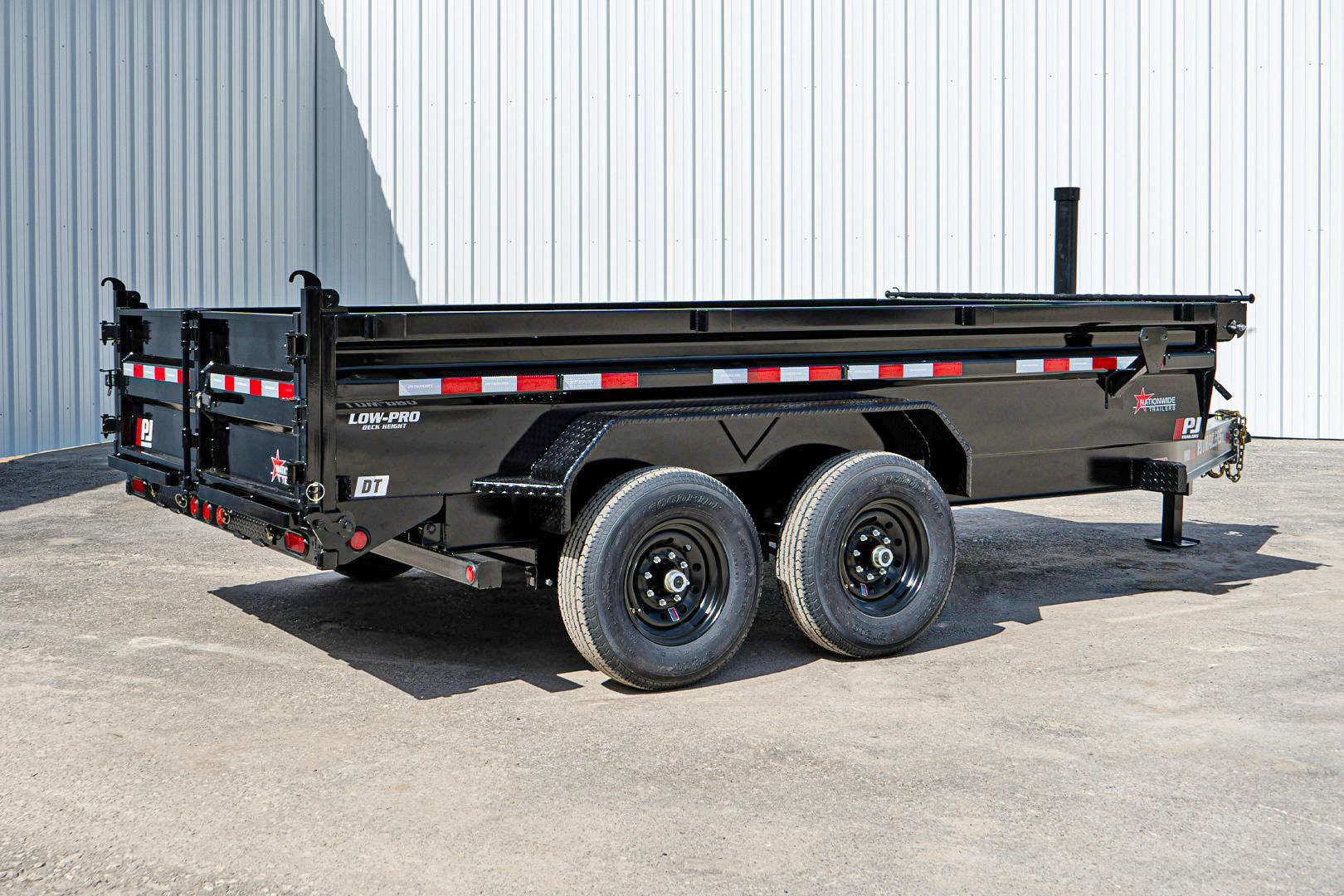 PJ Trailers 14'x83" Telescopic Dump Trailer w/ 2' Sides (DT) - Image 24