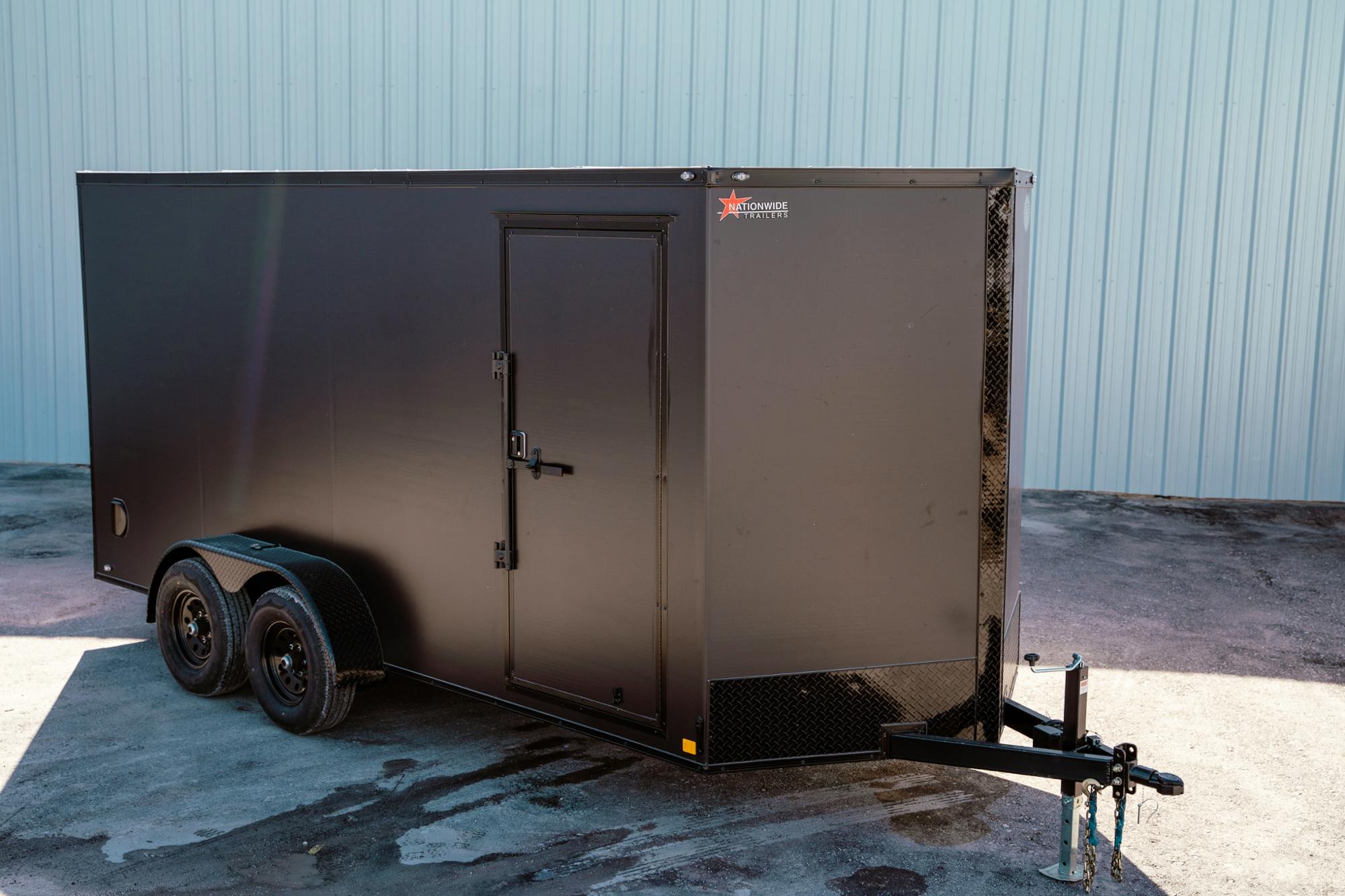 CellTech 8.5'x16' All-Steel Enclosed Cargo Trailer w/ Rear Ramp Door (C2) - Image 1
