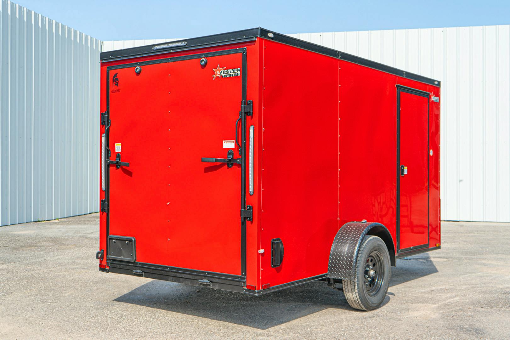 Spartan 6'x12' Enclosed Cargo Trailer w/ Rear Ramp Door (C1) - Image 11