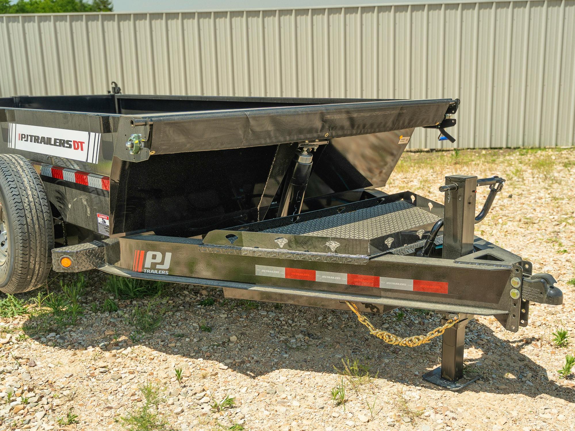PJ Trailers 14'x83" Telescopic Dump Trailer w/ 2' Sides (DT) - Stock #86906 - Image 4 of 14
