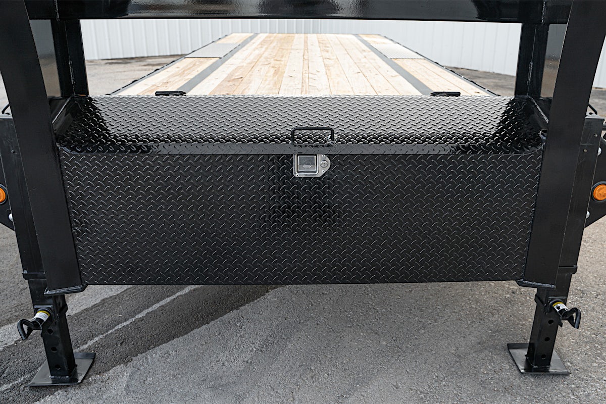 PJ Trailers 24'x102" Gooseneck Low Pro Flatbed Trailer w/ Singles (LS) - Image 6