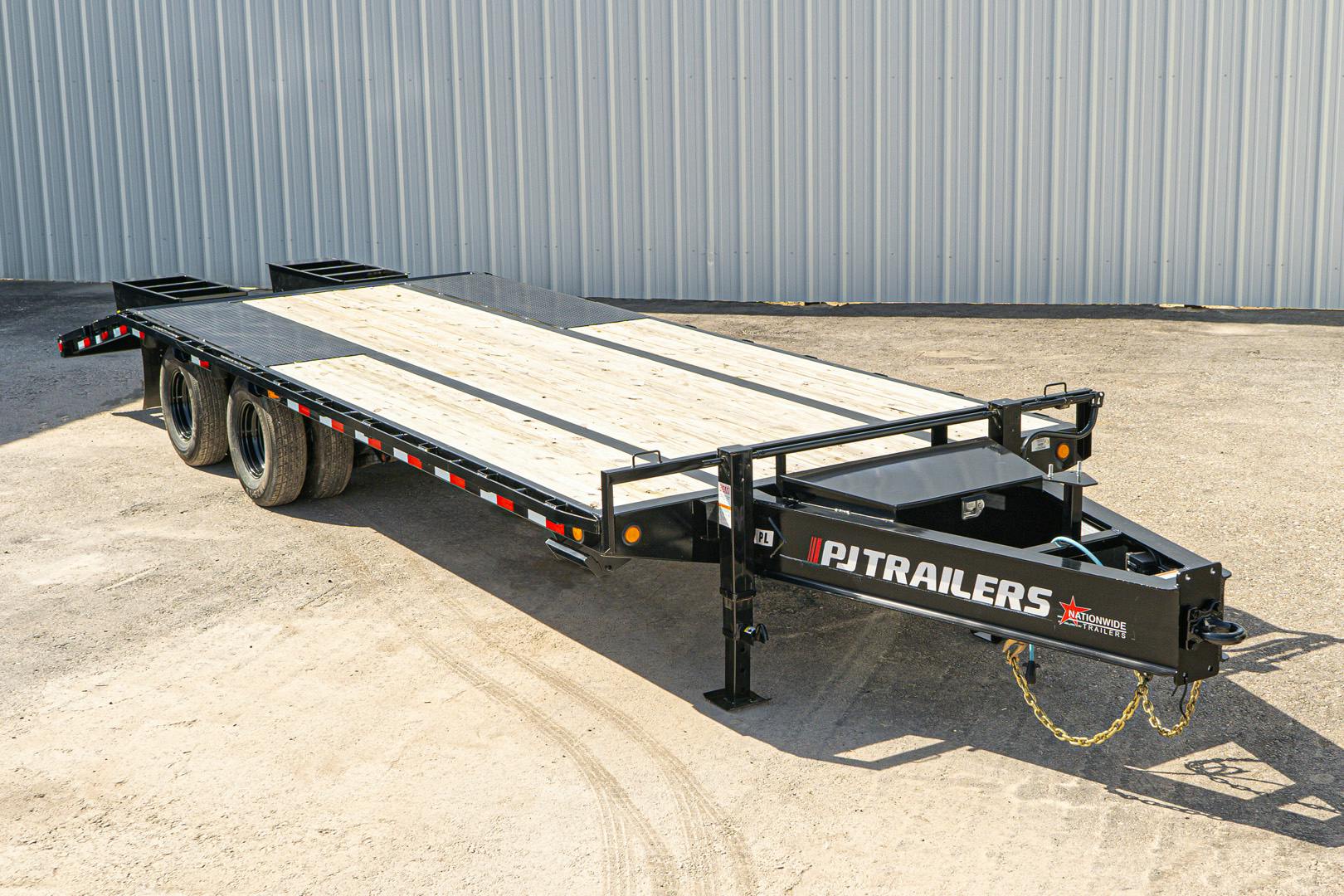PJ Trailers 25'x102" Low Pro Pintle Flatbed Trailer w/ Duals (PL) - Image 1