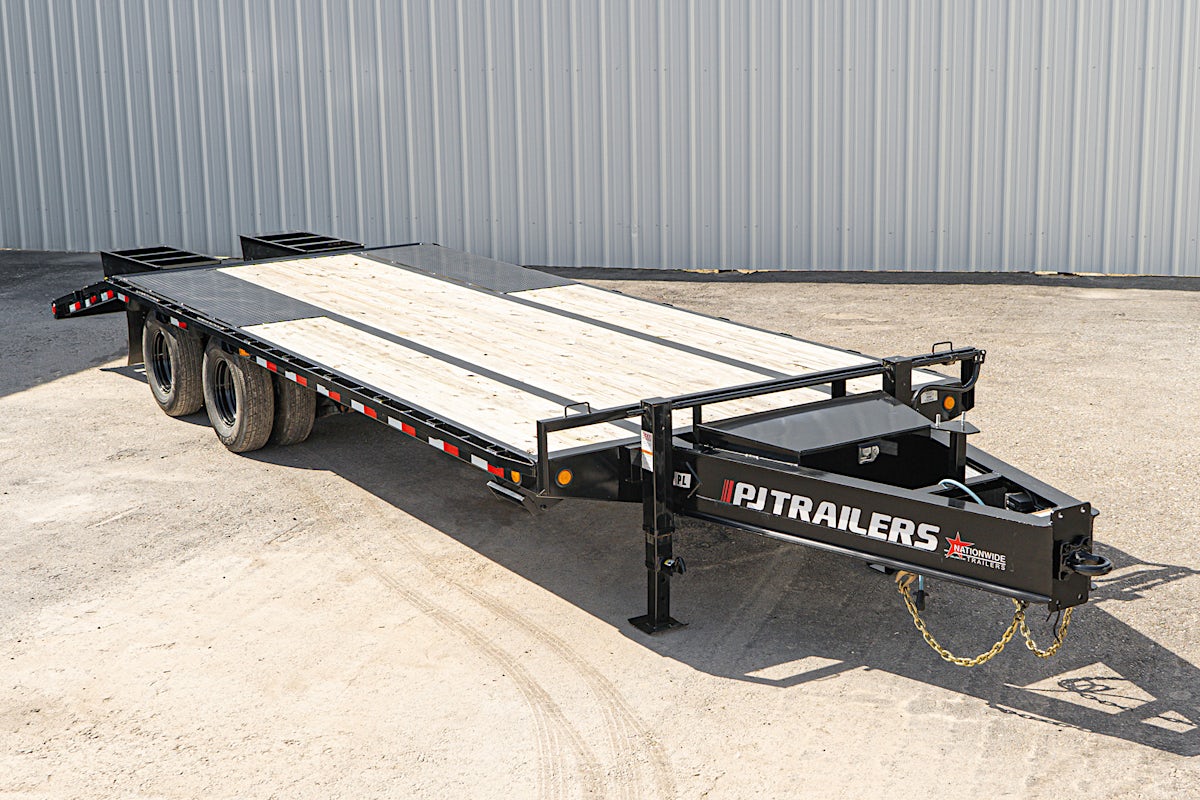 PJ Trailers 25'x102" Low Pro Pintle Flatbed Trailer w/ Duals (PL) - Image 1
