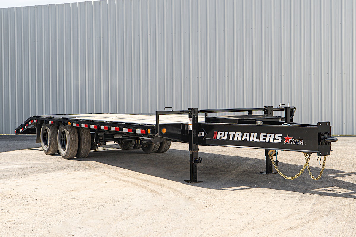 PJ Trailers 25'x102" Low Pro Pintle Flatbed Trailer w/ Duals (PL) - Image 2