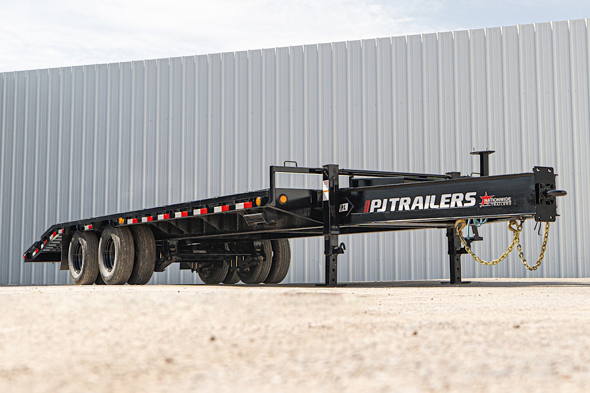 PJ Trailers 25'x102" Low Pro Pintle Flatbed Trailer w/ Duals (PL) - Image 3