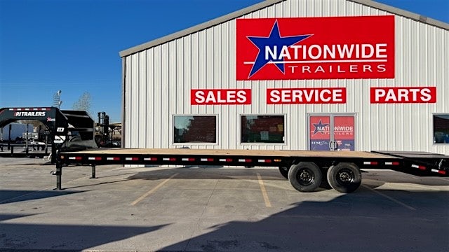 PJ Trailers 32'x102" 18k Gooseneck Flatbed Trailer w/ Singles (LX) - Image 5