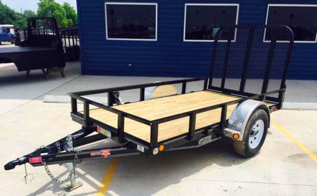 PJ Trailers 10'x60" Single Axle 4" Channel Utility Trailer (U6) - Image 2