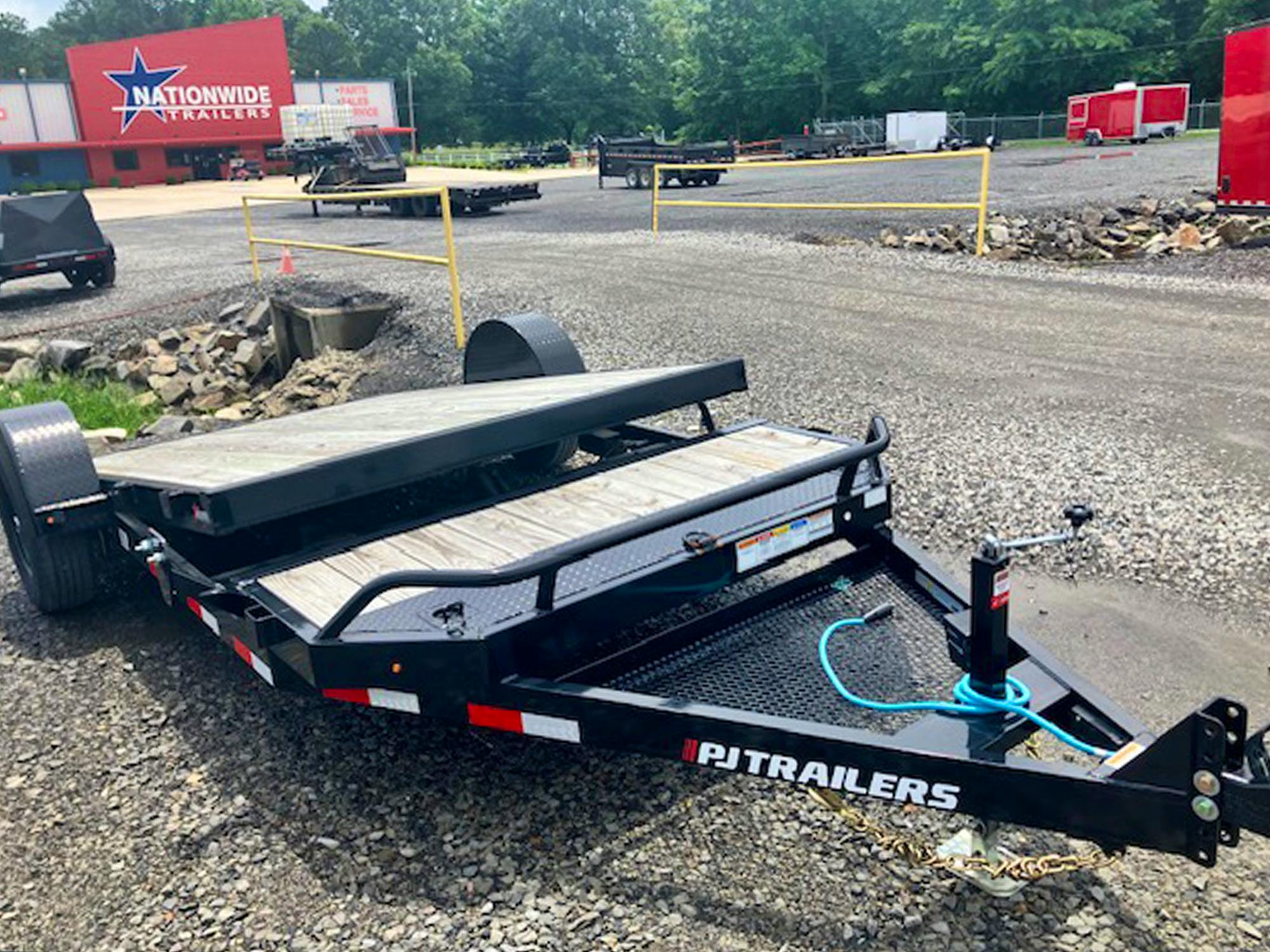 PJ Trailers 16'x81" Single Axle Hydraulic Gravity Tilt Trailer (T1)
