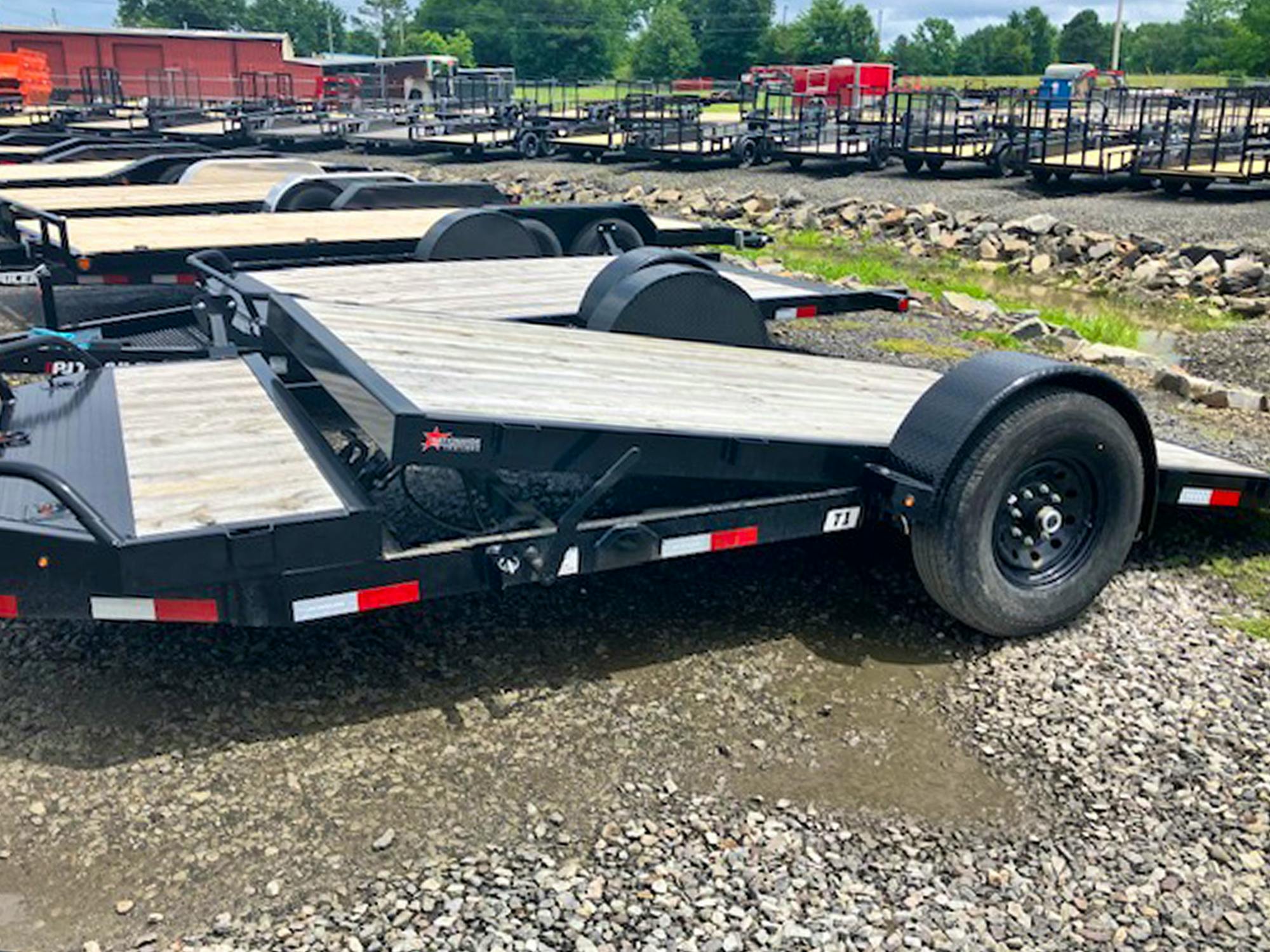 PJ Trailers 16'x81" Single Axle Hydraulic Gravity Tilt Trailer (T1)
