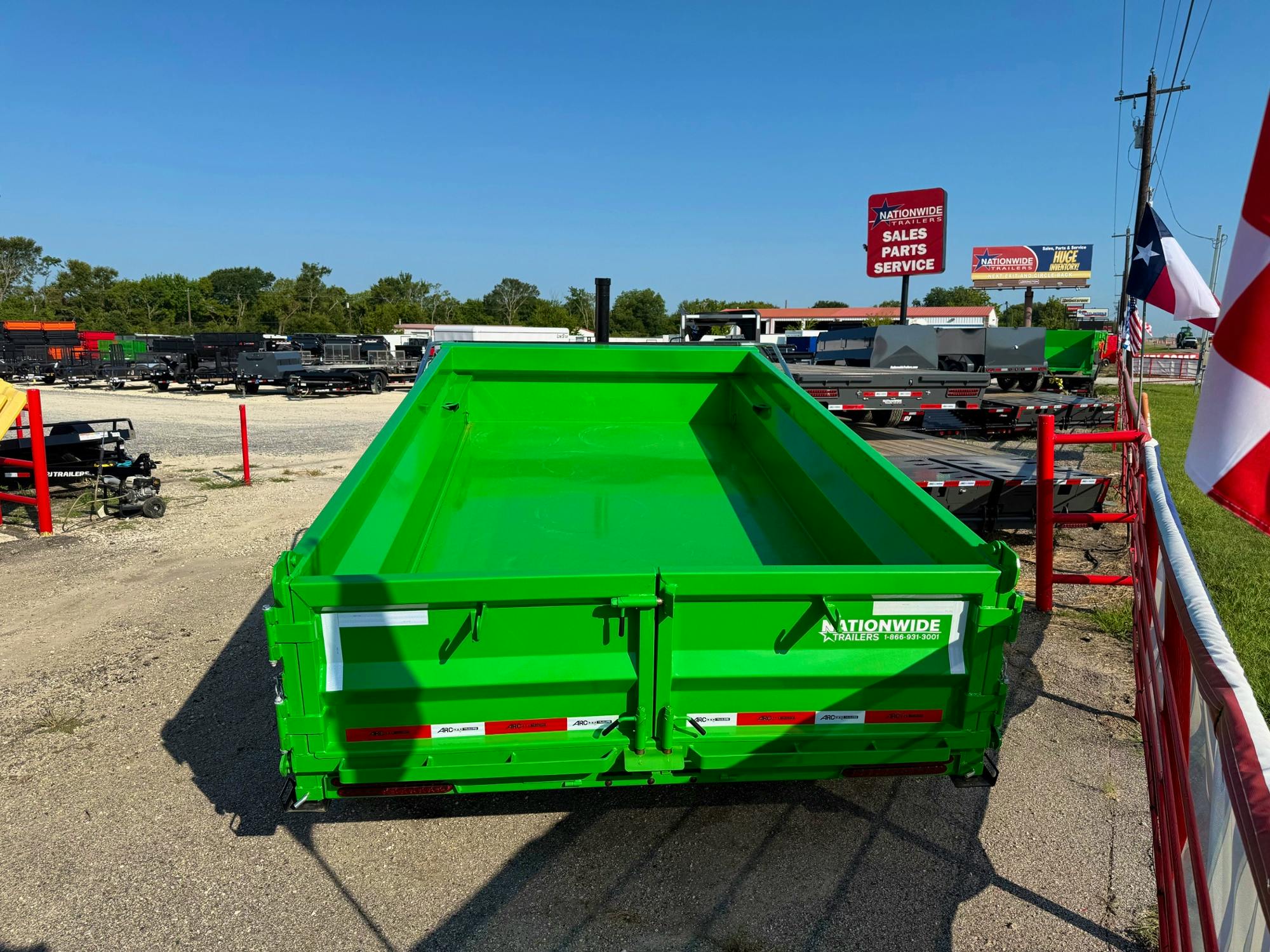 ARC Trailers 14'x83" Telescopic Dump Trailer w/ 2' Sides (BDT) - Image 2
