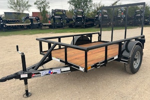 Texas Bragg 8'x60" Utility Trailer w/ 4' Gate (U1)