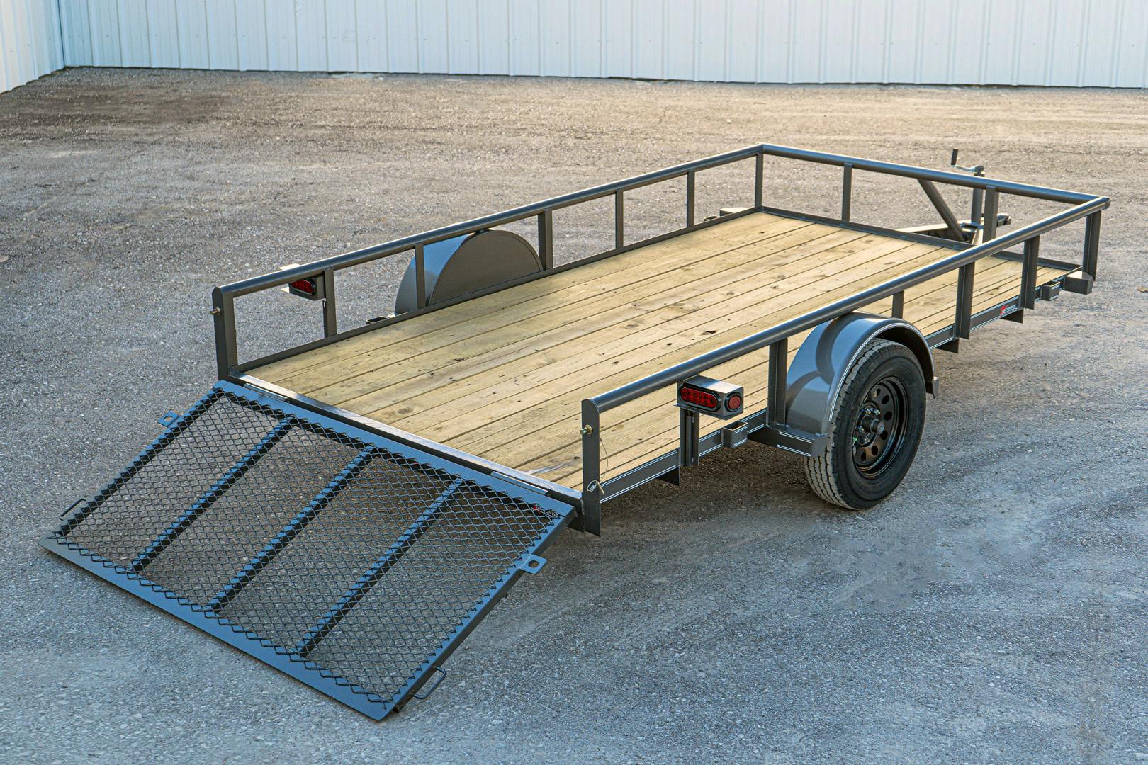 Texas Bragg 12'x77" Utility Trailer w/ 3' Gate (U1) - Image 11