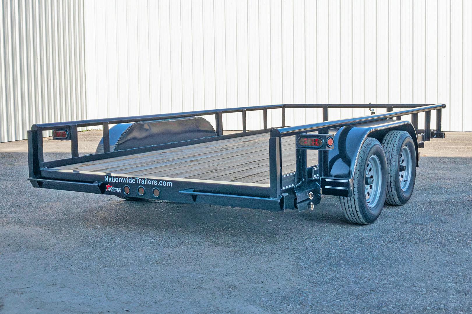 Texas Bragg 14'x83" Utility Trailer w/ Slide-In Ramps (U2)