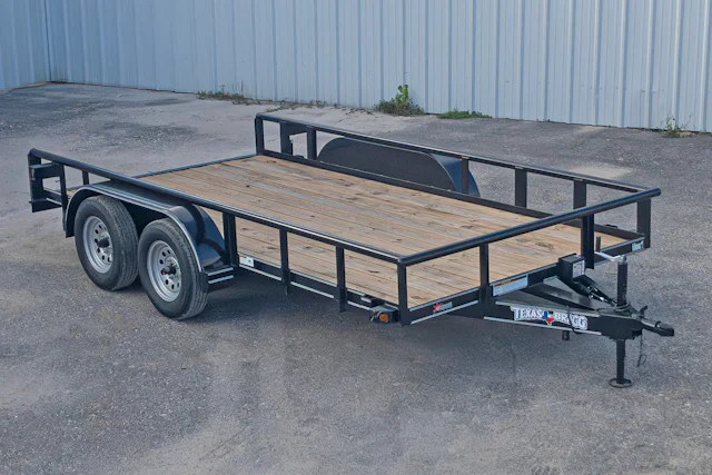 Texas Bragg 14'x83" Utility Trailer w/ Slide-In Ramps (U2)