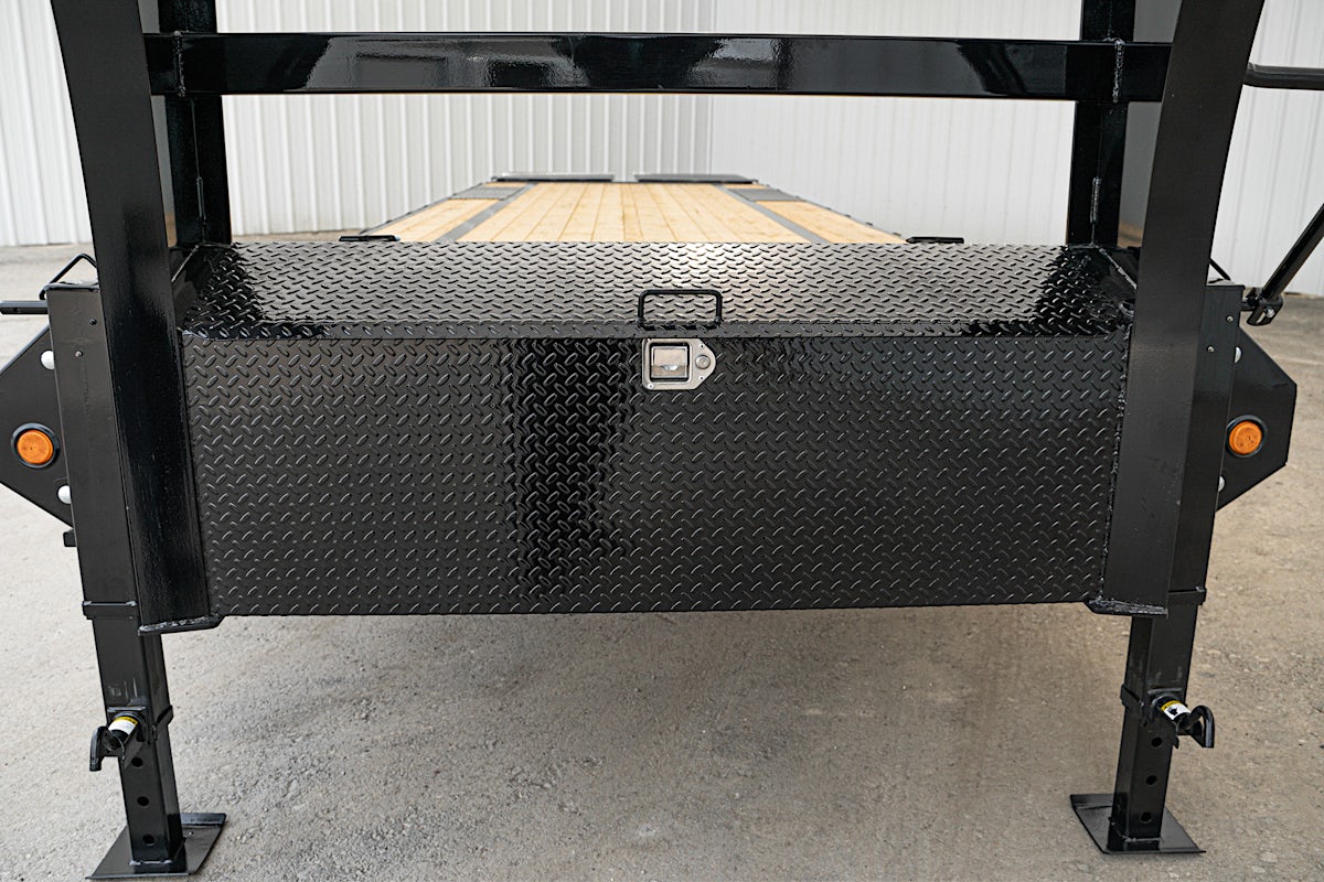 PJ Trailers 32'x102" Gooseneck Low Pro Flatbed Trailer w/ Singles (LS) - Image 6