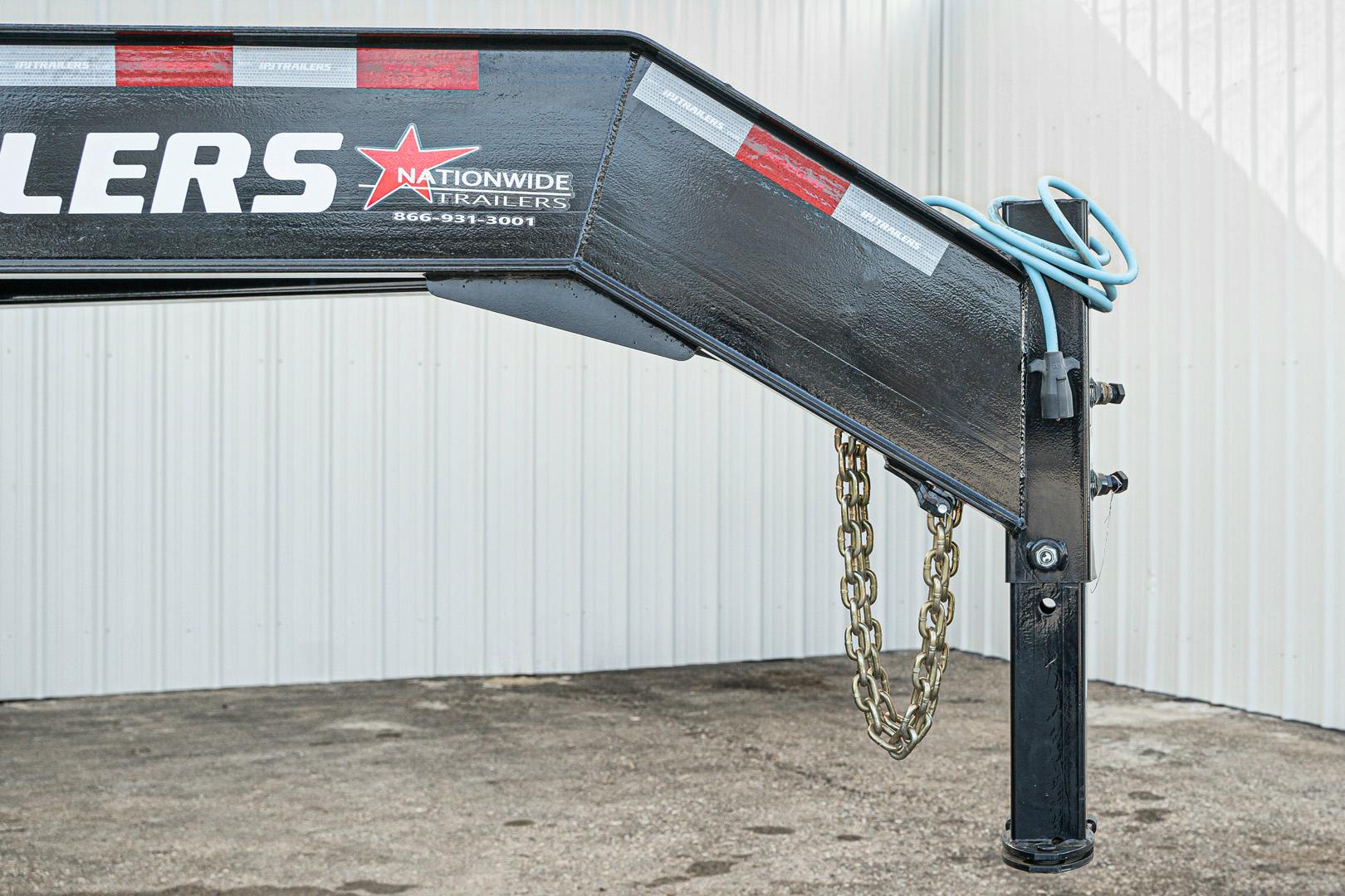 PJ Trailers 20'x96" Gooseneck Dual Dump Trailer w/ 4' Sides (DD) - Image 8