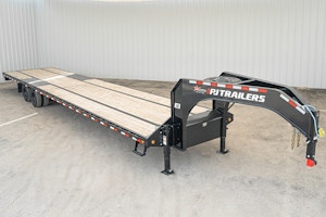 PJ Trailers 40'x102" Gooseneck Low Pro Flatbed Trailer w/ Duals (LD)