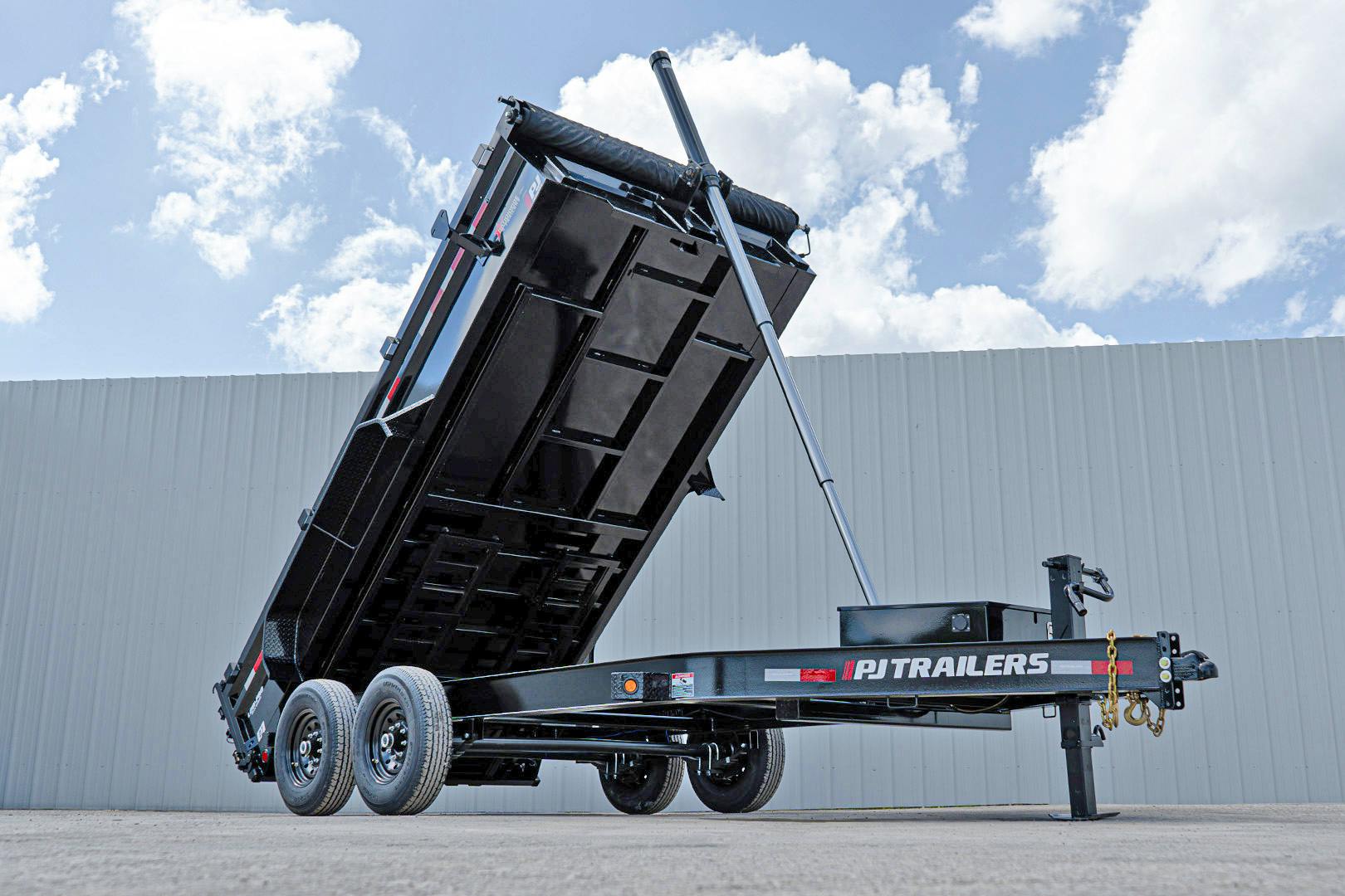 PJ Trailers 14'x83" Telescopic Dump Trailer w/ 2' Sides (DT) - Image 6